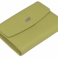 Braun Büffel Damengeldbörsen Querformat<Joy Geldbörse RFID Schutz Leder 10.5 cm lemongrass