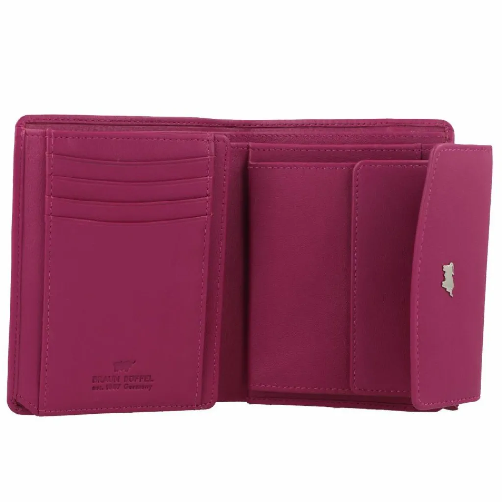 Online Braun Büffel Joy Geldbörse RFID Schutz Leder 12 cm purple plum