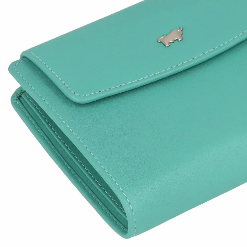 Braun Büffel Damengeldbörsen Querformat<Joy Geldbörse RFID Schutz Leder 12 cm teal