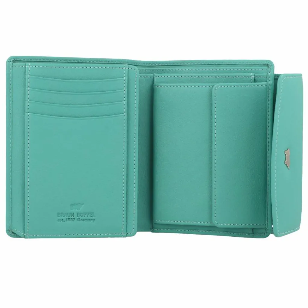 Braun Büffel Damengeldbörsen Querformat<Joy Geldbörse RFID Schutz Leder 12 cm teal