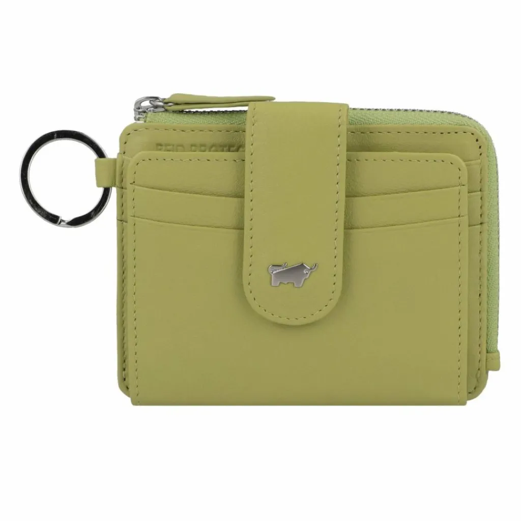 Discount Braun Büffel Joy Kreditkartenetui RFID Schutz Leder 11 cm lemongrass