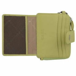 Discount Braun Büffel Joy Kreditkartenetui RFID Schutz Leder 11 cm lemongrass