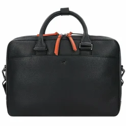 Hot Braun Büffel Novara Aktentasche Leder 42 cm Laptopfach schwarz