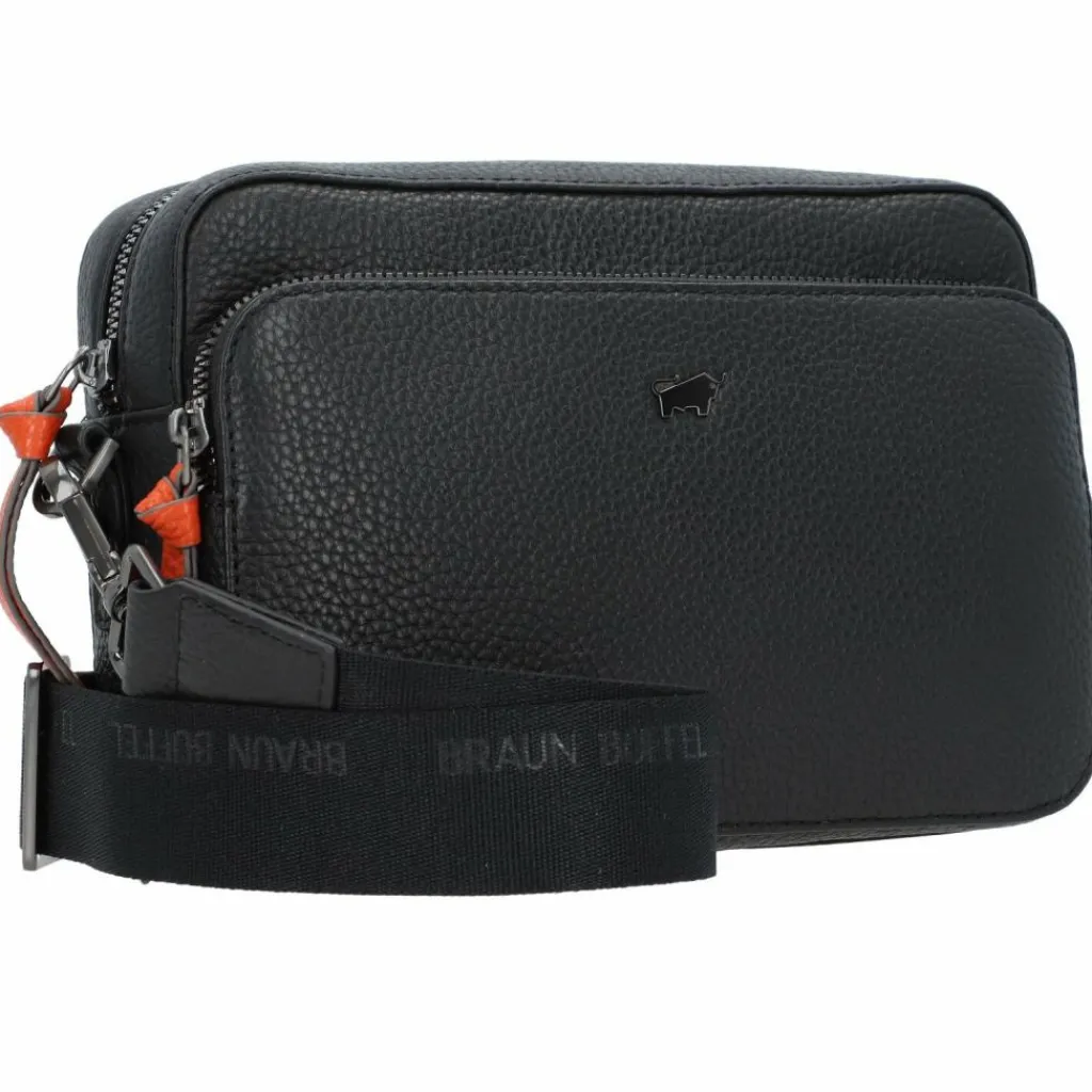 Braun Büffel Umhängetaschen<Novara Umhängetasche Leder 22 cm schwarz