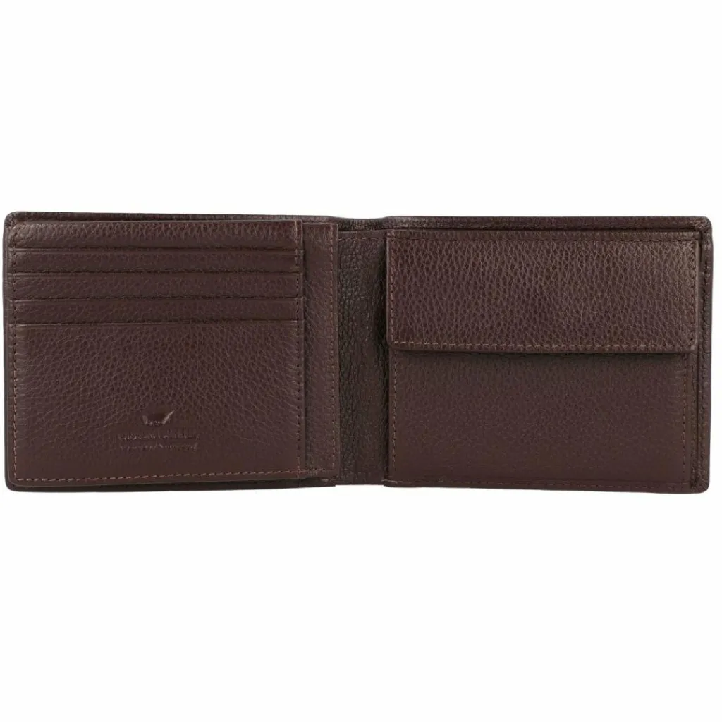Braun Büffel Herrengeldbörsen Querformat<Prato Geldbörse RFID Leder 12 cm d. braun