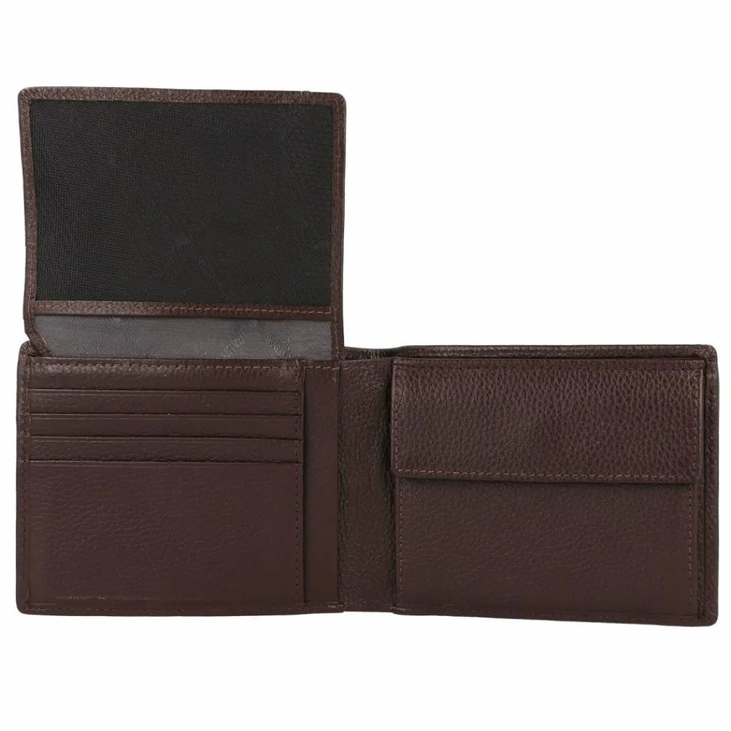 Braun Büffel Herrengeldbörsen Querformat<Prato Geldbörse RFID Leder 12 cm d. braun