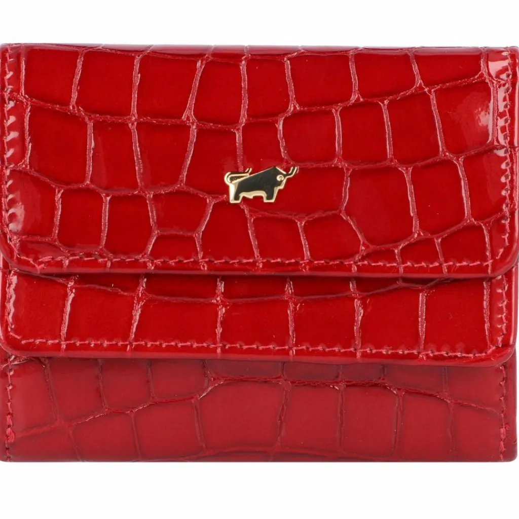 Braun Büffel Damengeldbörsen Querformat<Verona Geldbörse Leder 10 cm rot