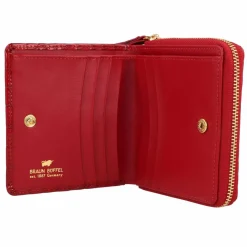 Damen Braun Büffel Verona Geldbörse Leder 10 cm