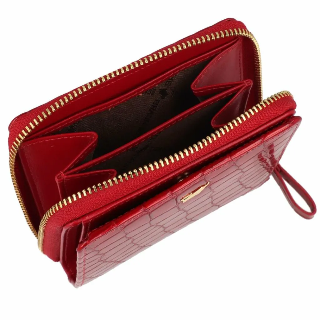 Damen Braun Büffel Verona Geldbörse Leder 10 cm