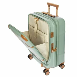 Bric's Hartgepäck Kabinengepäck|4-Rollen Kabinentrolleys<Bellagio 4 Rollen Kabinentrolley 55 cm mit Dehnfalte eucalyptus