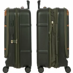 Bric's Hartgepäck Kabinengepäck|4-Rollen Kabinentrolleys<Bellagio 4 Rollen Kabinentrolley 55 cm mit Dehnfalte olivgruen