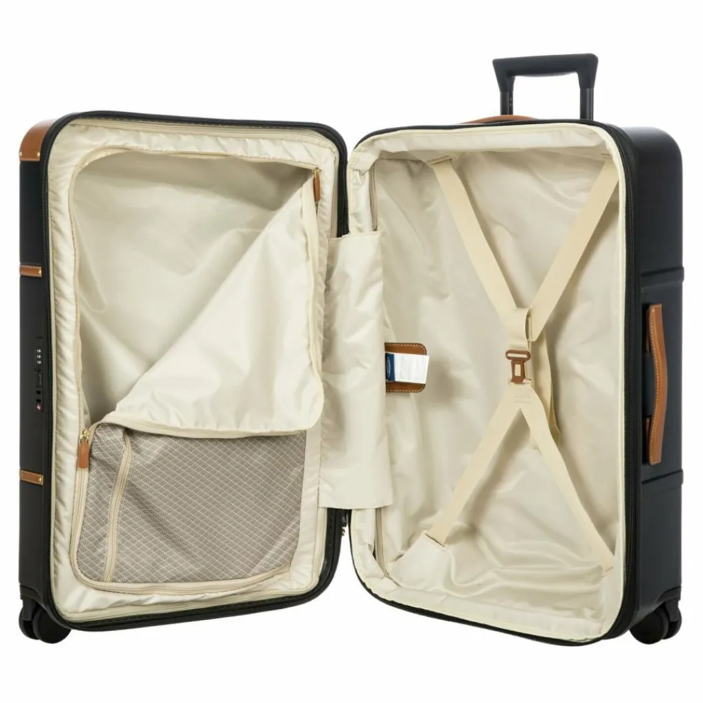 Hot Bric's Bellagio 4 Rollen Trolley 70.5 cm mit Dehnfalte schwarz-braun