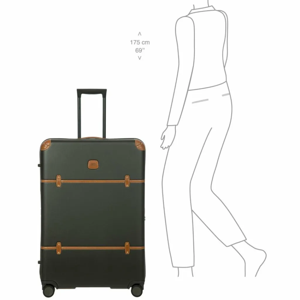 Bric's 4-Rollen Koffer|Hartgepäck<Bellagio 4 Rollen Trolley 82 cm mit Dehnfalte olivgruen