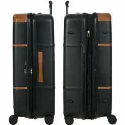 Hot Bric's Bellagio 4 Rollen Trolley 76 cm mit Dehnfalte schwarz-braun
