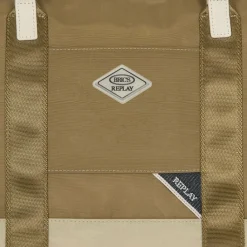 Discount Bric's Bric´s x Replay Shopper Tasche 33 cm sand wood