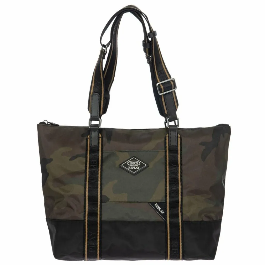 Bric's Shopper<Bric´s x Replay Shopper Tasche 33 cm green camou