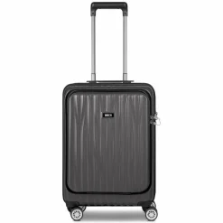 Bric's Hartgepäck Kabinengepäck|4-Rollen Kabinentrolleys<Cervia 2.0 4 Rollen Kabinentrolley S 55 cm Laptopfach mit Dehnfalte dark-grey