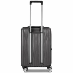 Bric's Hartgepäck Kabinengepäck|4-Rollen Kabinentrolleys<Cervia 2.0 4 Rollen Kabinentrolley S 55 cm Laptopfach mit Dehnfalte dark-grey
