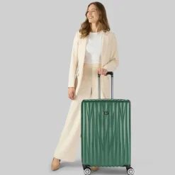 Sale Bric's Cervia 2.0 4 Rollen Trolley M 69 cm mit Dehnfalte smaragd-green