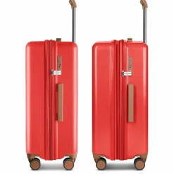 New Bric's Ferrara 4 Rollen Trolley M 67 cm mit Dehnfalte red