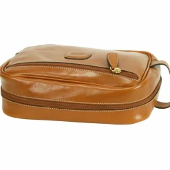 New Bric's Life Pelle Kulturbeutel Leder 25 cm cognac