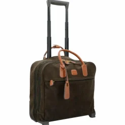 Bric's Laptoptaschen|Businesstrolleys Mit Laptopfach<Life 2-Rollen Businesstrolley 38 cm Laptopfach olivgruen