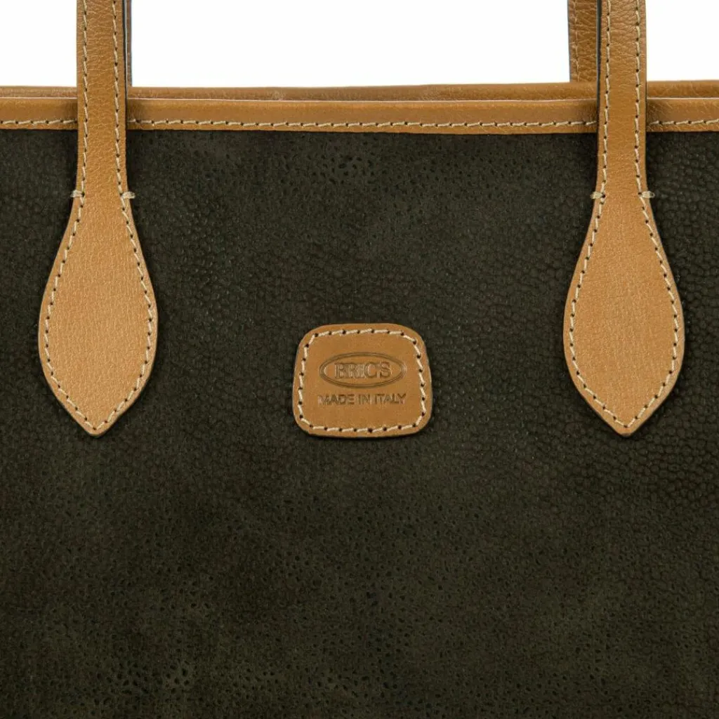 Bric's Shopper|Schultertaschen<Life Shopper Tasche S 35 cm Laptopfach olive