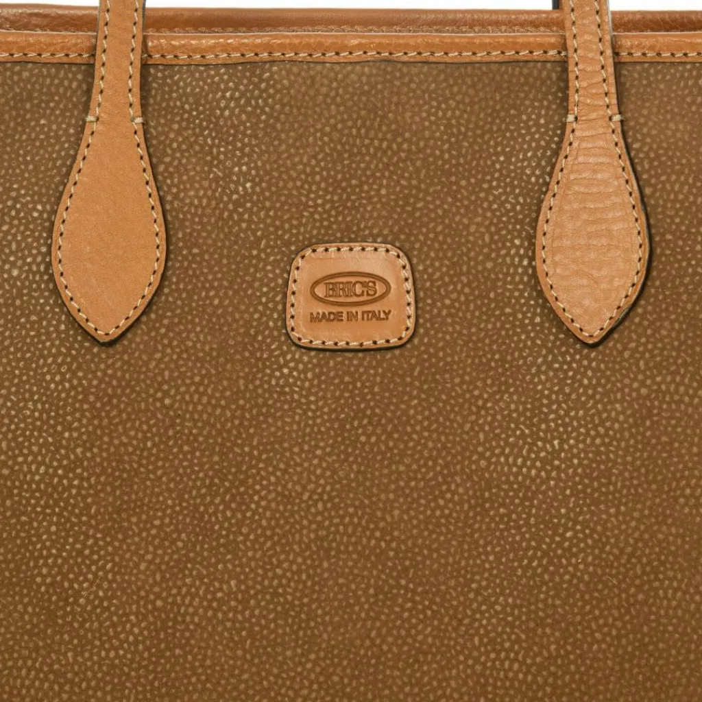 Bric's Shopper|Schultertaschen<Life Shopper Tasche 40.5 cm Laptopfach camel