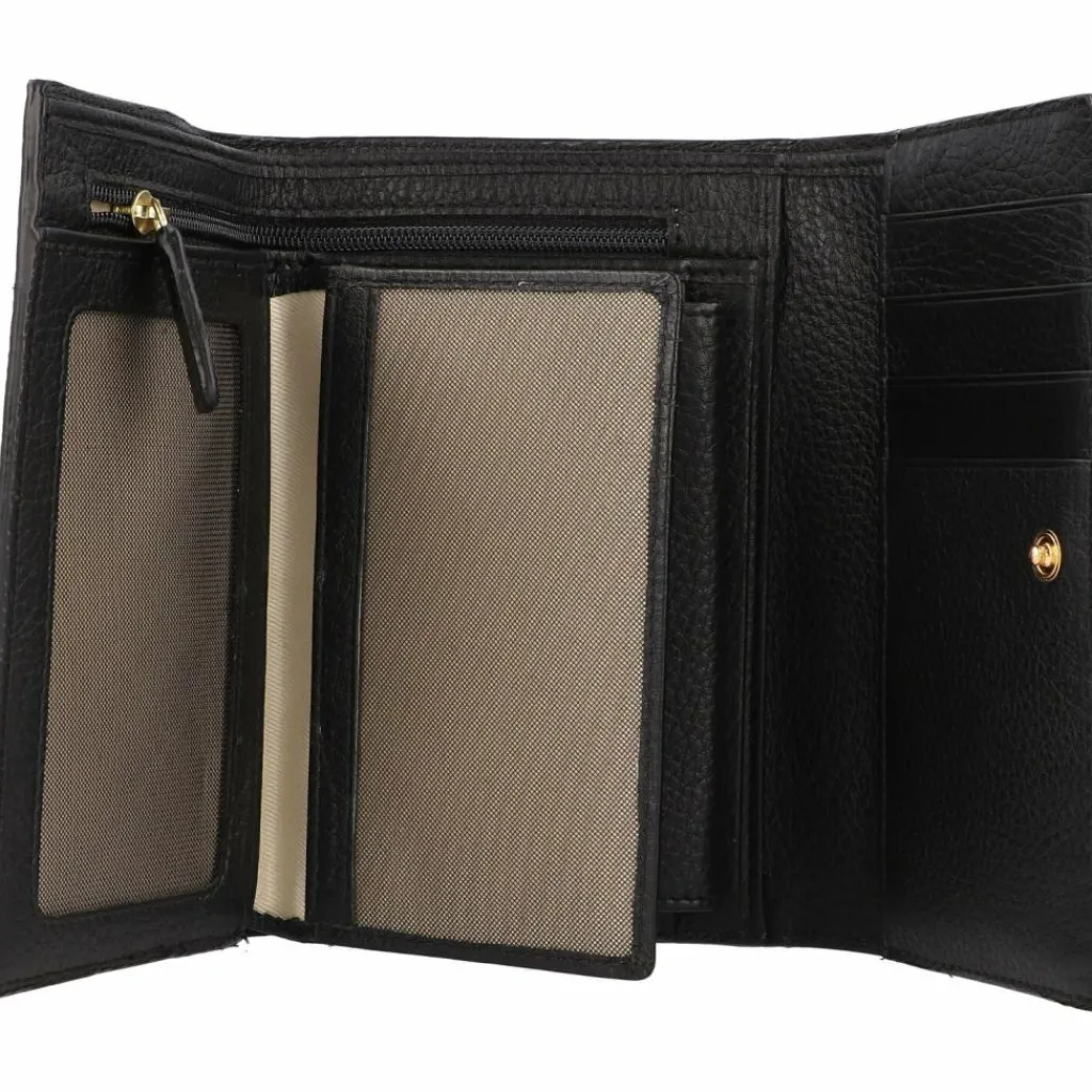 Hot Bric's Marmolada Geldbörse RFID Leder 15 cm nero