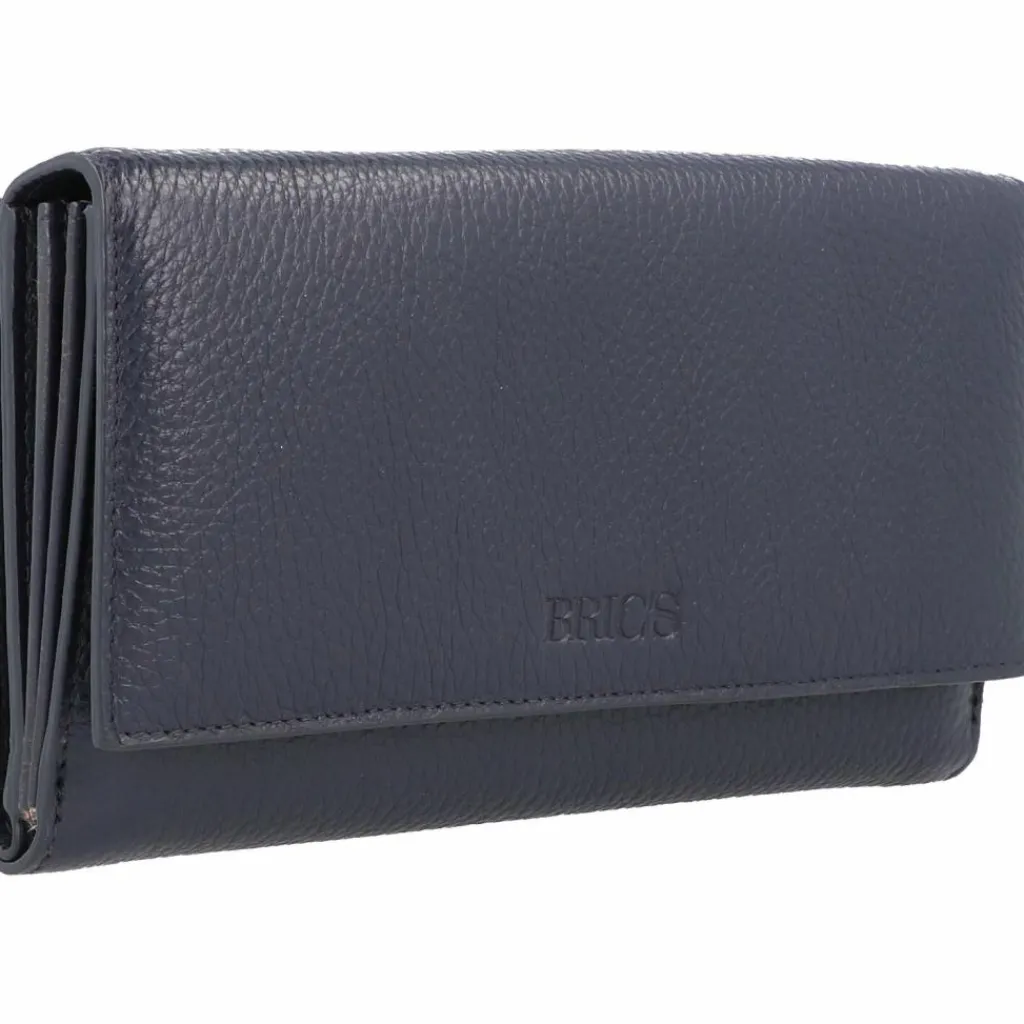 Outlet Bric's Marmolada Geldbörse RFID Leder 18 cm blu