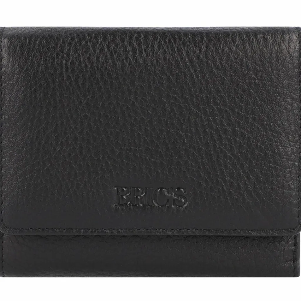 Outlet Bric's Marmolada Geldbörse RFID Leder 10,5 cm nero