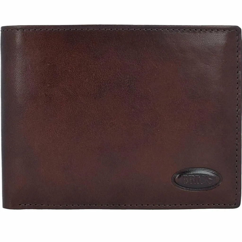 Bric's Herrengeldbörsen Querformat<Monte Rosa Geldbörse RFID Leder 12,5 cm braun