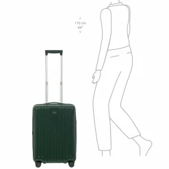 Sale Bric's Positano 4 Rollen Kabinentrolley 55 cm smaraddruen