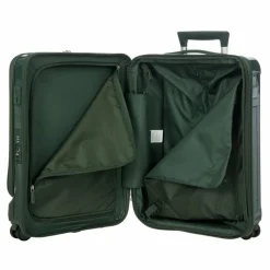 Bric's Hartgepäck Kabinengepäck|4-Rollen Kabinentrolleys<Positano 4 Rollen Kabinentrolley 55 cm mit Dehnfalte smaraddruen