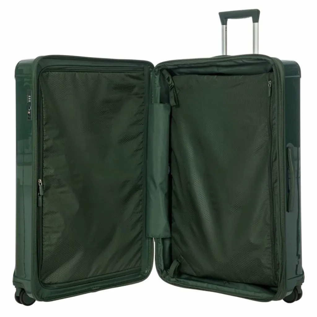 Bric's 4-Rollen Koffer|Hartgepäck<Positano 4 Rollen Trolley 82 cm mit Dehnfalte smaragdgruen