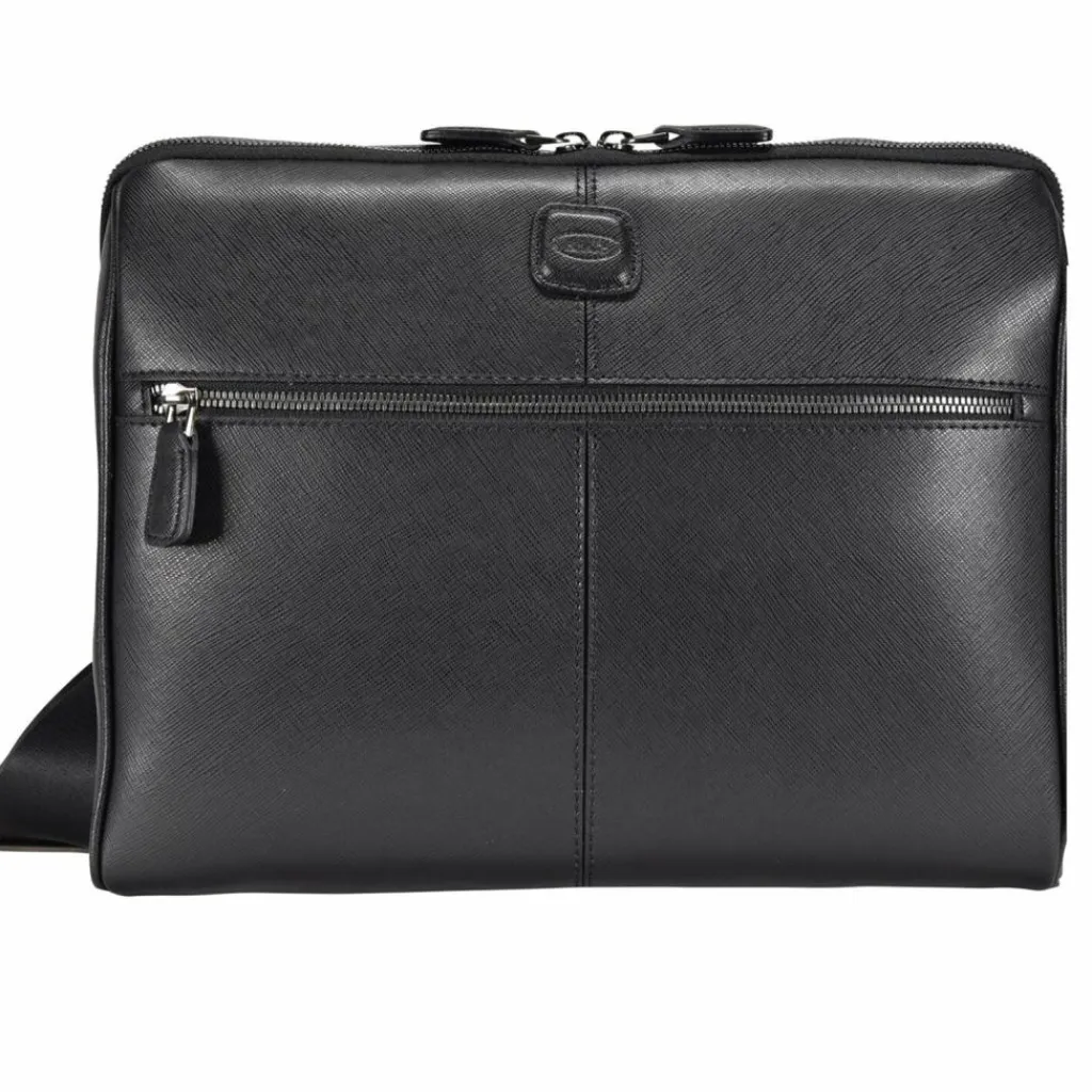 Best Bric's Varese Umhängetasche Leder 32 cm black