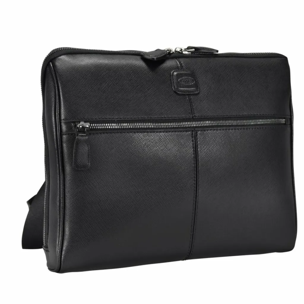 Best Bric's Varese Umhängetasche Leder 32 cm black