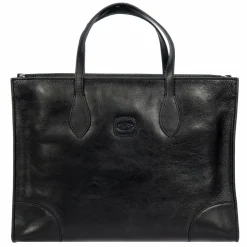 Bric's Shopper|Schultertaschen<Volterra Shopper Tasche S Leder 35 cm Laptopfach black