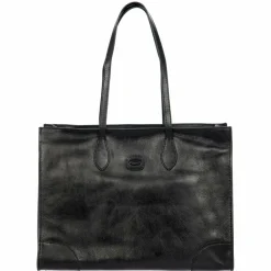 Bric's Shopper|Schultertaschen<Volterra Shopper Tasche M Leder 40.5 cm Laptopfach black