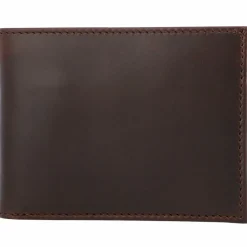 Buckle & Seam Herrengeldbörsen Querformat<Bill Geldbörse Leder 11,5 cm brown2