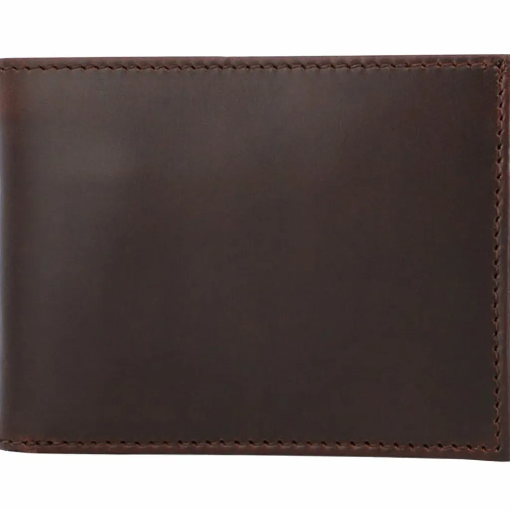 Buckle & Seam Herrengeldbörsen Querformat<Bill Geldbörse Leder 11,5 cm brown2