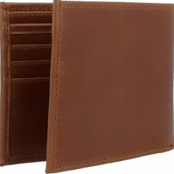 Buckle & Seam Herrengeldbörsen Querformat<Bill Geldbörse Leder 11,5 cm brown