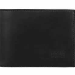Buckle & Seam Herrengeldbörsen Querformat<Bill Geldbörse Leder 11,5 cm black