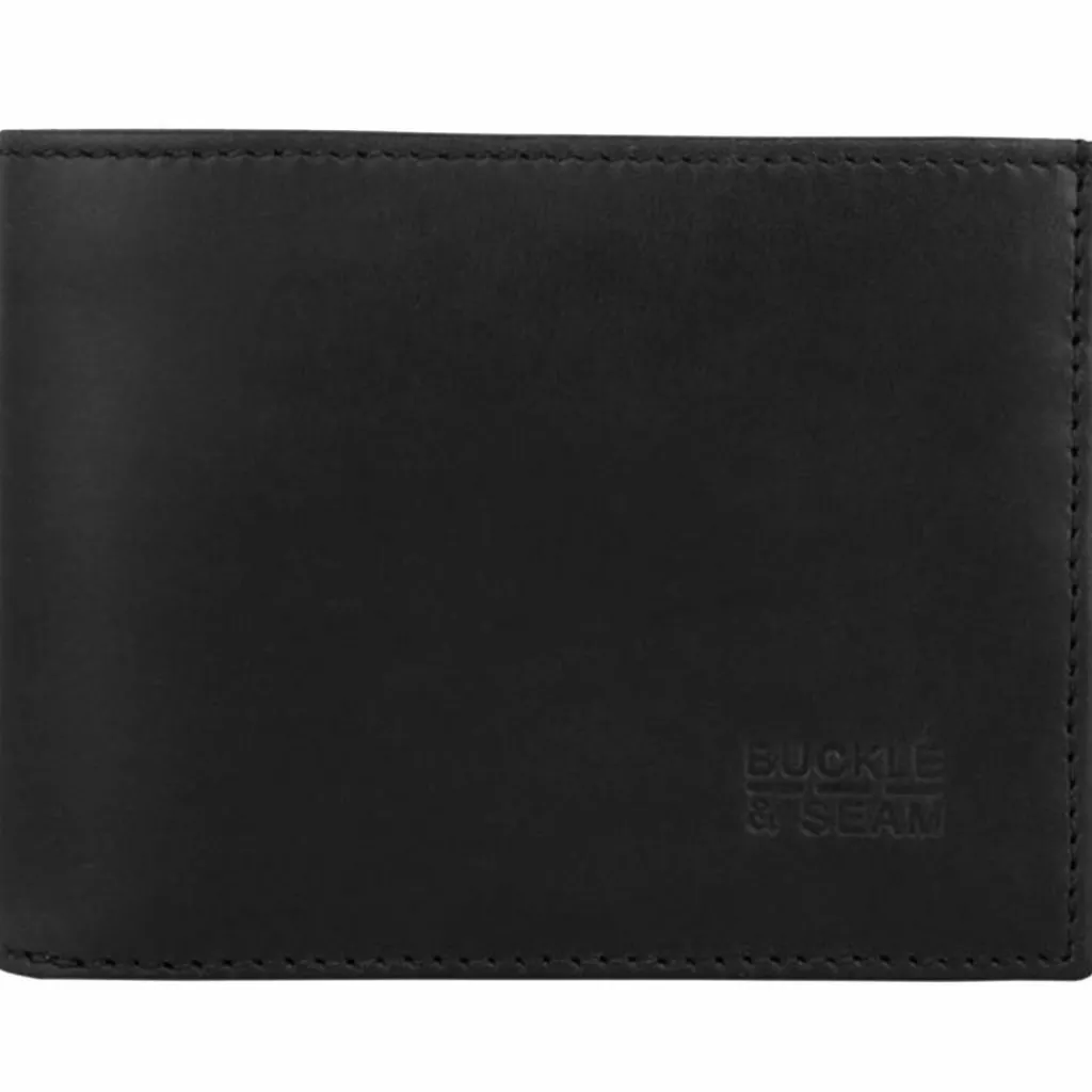 Buckle & Seam Herrengeldbörsen Querformat<Bill Geldbörse Leder 11,5 cm black