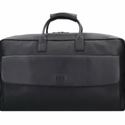 Hot Buckle & Seam Canary Weekender Reisetasche Leder 48 cm black