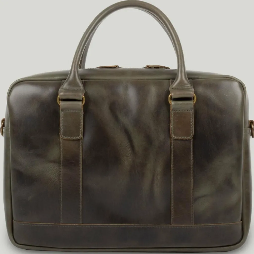 Buckle & Seam Everett Aktentasche Leder 38 cm Laptopfach