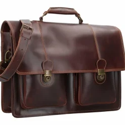 Buckle & Seam Nevada Aktentasche Leder 42 cm Laptopfach