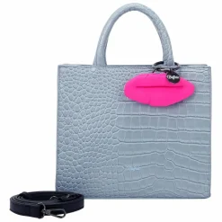 Buffalo Henkeltaschen<Big Boxy Handtasche 26 cm croco dreamy blue