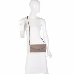 Buffalo Umhängetaschen|Abendtaschen & Clutches<Secco Clutch Tasche 25 cm patent taupy