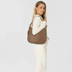 Sale Burkely Always Ava Schultertasche Leder 36.5 cm taupe